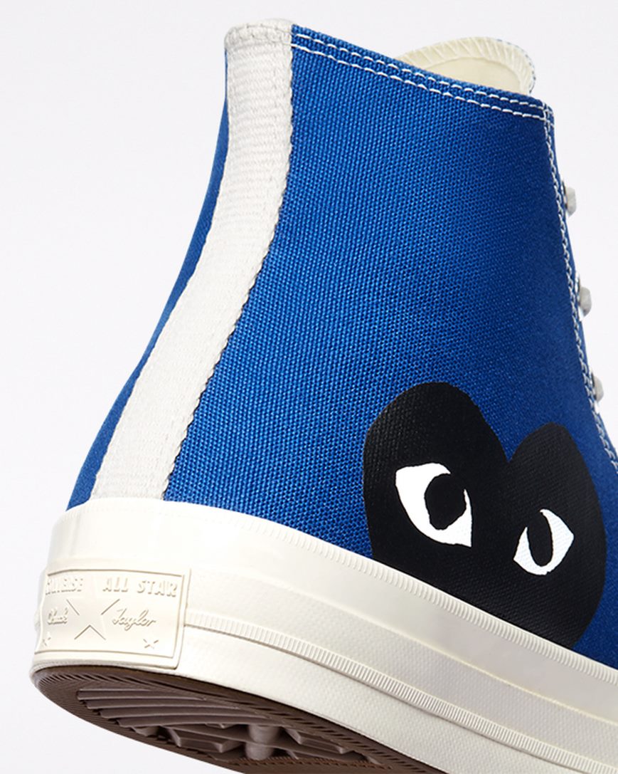 Pánské Boty Vysoké Converse x Comme des Garçons PLAY Chuck 70 Blankyt Černé | CZ GXE3160